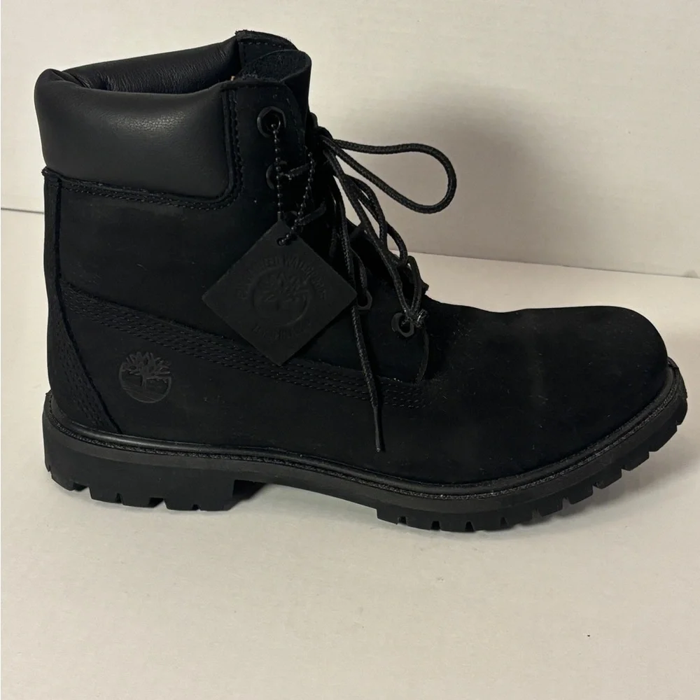 Timberland Black Suede Lace-Up Boots | Size 9 | Worn Once - Picture 3 of 5